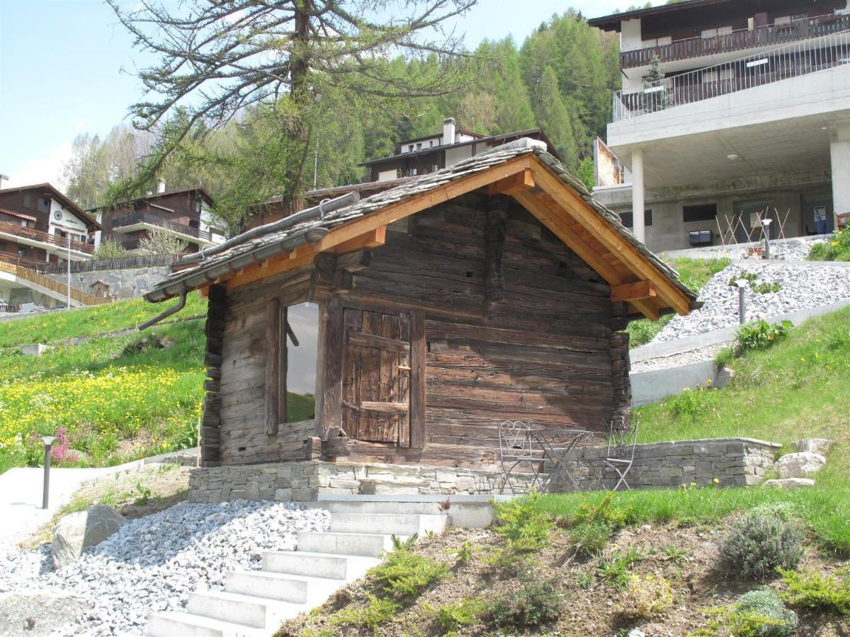 Ferienwohnung Schwarzhornblick Grächen Exterior foto