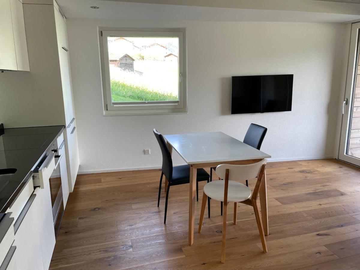 Ferienwohnung Schwarzhornblick Grächen Exterior foto