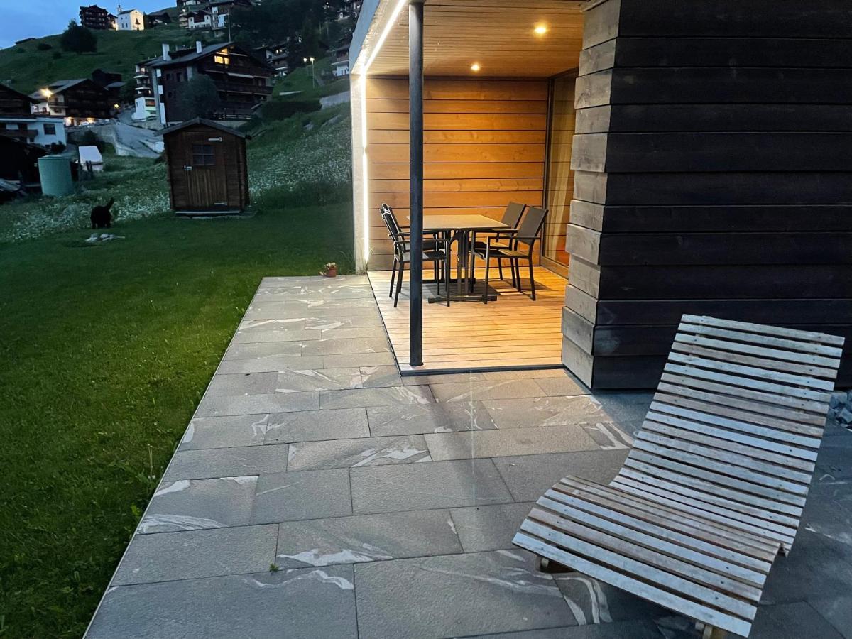 Ferienwohnung Schwarzhornblick Grächen Exterior foto